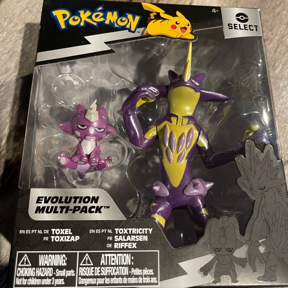 Pokemon Select Evolution Multi-Pack Toxel & Toxtricity Battle Figure - Picture 1 of 4